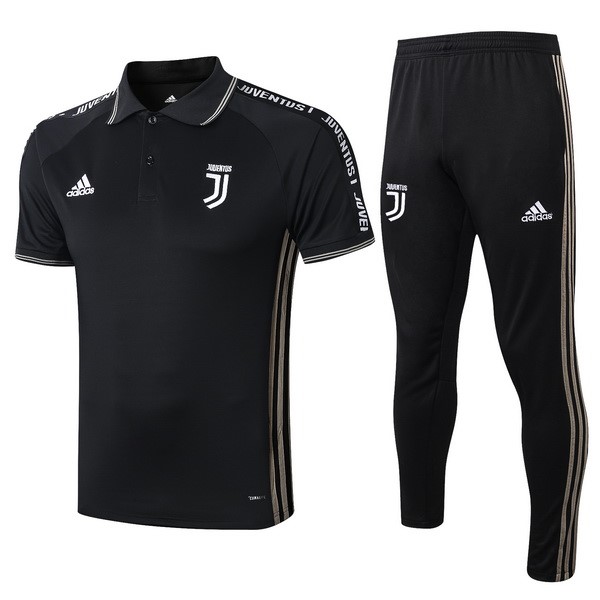 Polo Komplett Set Juventus 2019-20 Gelb Schwarz